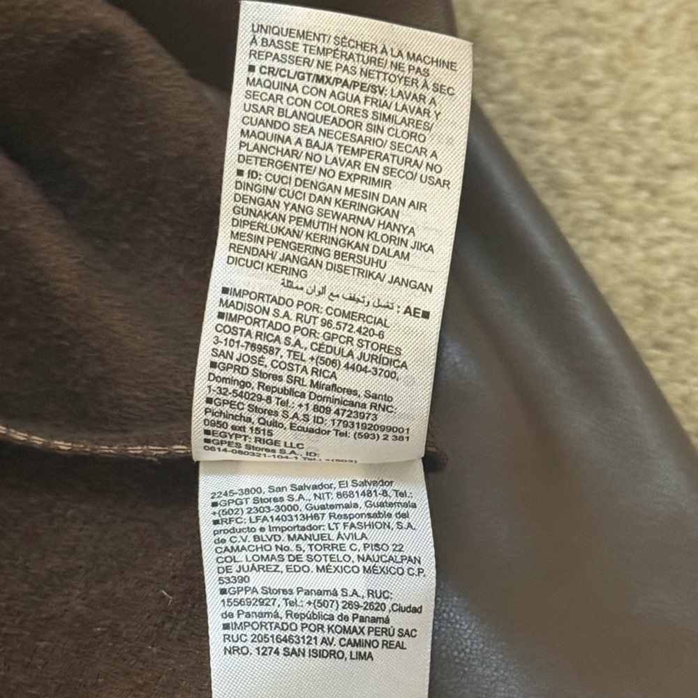 Old navy fitted mini skirt faux leather in espresso bark brown women’s size XL - Picture 9 of 10